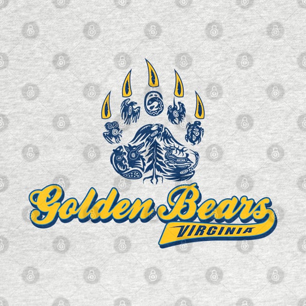 Golden Bears Logo #7 by Lacrosse & Motivational T-Shirts 